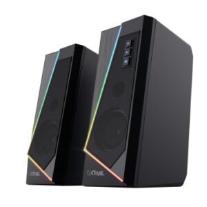 ALTAVOCES 2.0 TRUST 2.0 ZOXA RGB 6W RMS 12W MAX 6 MODOS ILUMINACION AUTOALIMENTADO USB LED COLOR NEG
