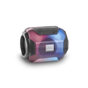 ALTAVOZ BLUETOOTH PORTABLE MARS GAMING MSBAX BLACK 10W RADIO FM, PUERTO USB Y MICROSD ILUMINACION RG