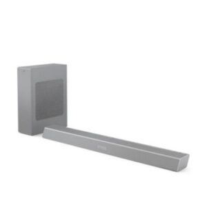 BARRA DE SONIDO PHILIPS 2.1 TAB8505/10 PLATA HDMI ARC BLUETOOTH 200W RMS SUBWOOFER INALAMBRICO 100W