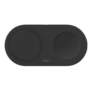 BASE DE CARGA INALAMBRICA DOBLE BELKIN WIZ021VFBK 15 Qi2 BOOST CHARGE COLOR NEGRO