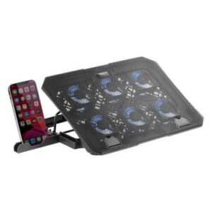 BASE DE REFRIGERACION PARA PORTATILES MARAS GAMING MNBC23 6 VENTILADORES LED AZUL STAND DE 6 POSICIO
