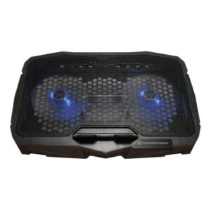 BASE DE REFRIGERACION PARA PORTATILES CONCEPTRONIC 2 VENTILADORES 125MM HASTA 17"