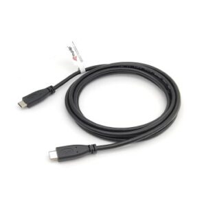 CABLE USB-C a USB-C MACHO 2M TRANSFERENCIA 480MBPS COLOR NEGRO