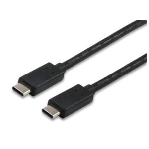 CABLE USB-C MACHO - USB-C MACHO 1 METRO EQUIP 12888307 para carga (3A) o datos 480mb/s