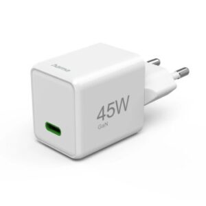CARGADOR DE PARED HAMA SUPER MINI 1xUSB-C GaN 45W QUICK CHARGE POWER DELIVERY COLOR BLANCO