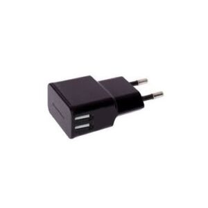 CARGADOR DE PARED NORTESS KIT 5 UNIDADES USB 2.4A 2 PUERTOS 5V COLOR NEGRO