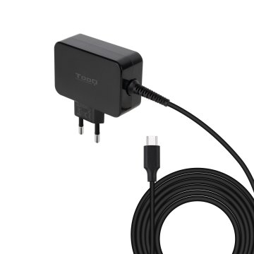 cargador-de-pared-tooq-tqlc-usbcgan65pd-usb-c-pd-65w-con-sistema-gan-color-negro