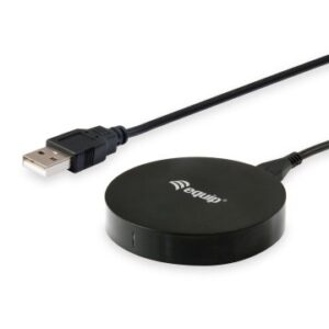CARGADOR INALAMBRICO EQUIP LIFE QI 5W CARCASA DE ALUMINIO ULTRA-SLIM