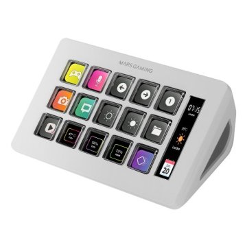 control-deck-slim-mars-gaming-msd-one-white-15-teclas-de-acceso-directo-lcd-personalizables