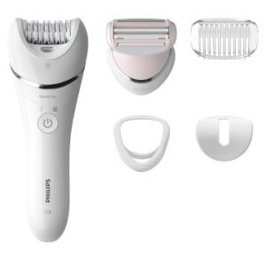 DEPILADORA PHILIPS BRE710/00 SERIE 8000 WET & DRY LUZ CASQUILLO ZONA DELICADAS BATERIA 40min