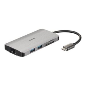 DOCKING USB-C D-LINK DUB-M810 A 1xHDMI 4K 1xUSB-C PD 100W Thunderbolt 3 3xUSB-A 3.0 1xGb RJ45 1xLECT