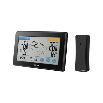 estacion-metereologica-hama-touch-pronostico-del-tiempo-temperatura-humedad-reloj-dcf-tactil-color-negro
