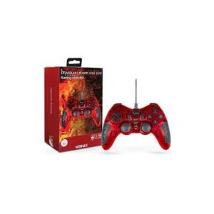 GAMEPAD KONIX PC DRAKKAR BLOOD AXE EVO CABLE USB 1.8m COLOR ROJO Y NEGRO