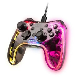 GAMEPAD MARS GAMING CONEXION USB-A / USB-C MULTIPLATAFORMA 20 BOTONES RGB NEON VIBRACIÓN HAPTICA DUA