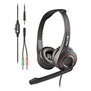 HEADSET NGS MSX10 PRO ESTEREO  20HZ/105DB JACK 3.5+ADAPTADOR DOBLE NE