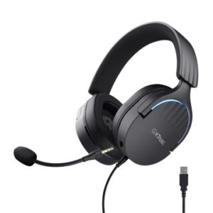 HEADSET TRUST GAMING GXT 490 NEGRO FAYZO 24900 USB 7.1 MICROFONO DESMONTABLE Y FLEXIBLE ILUMINACION