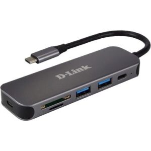 HUB USB-C D-LINK DUB-2325 A 2xUSB3.0 1xUSB-C 1xLECTOR TARJETAS