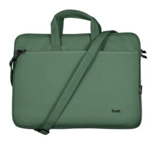 MALETIN TRUST BOLOGNA ECO PARA PORTATILES HASTA 16" - COMPARTIMENTO PRINCIPAL ACOLCHADO - COLOR VERD