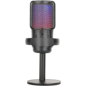 MICRÓFONO DE ESTUDIO PROFESIONAL MARS GAMING MMICSE NEGRO ADC 196KHz 24 bits USB-A/USB-C ILUMINACION