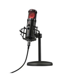 MICROFONO TRUST GXT 256 EXXO USB - PC PATRON CARDIOIDE - LATENCIA CERO - REJILLA ILUMINADA RGB - FI*