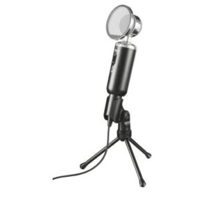MICROFONO TRUST MADELL DESKTOP - ANGULO AJUSTABLE - BOTON MUTE - CABLE DE 2.5M  JACK 3.5MM - REJILL*