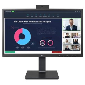 MONITOR 24" USB-C DP HDMI LG 24BP75CP-B FHD WEBCAM ALTAVOCES REGULABLE EN ALTURA NEGR