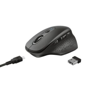 MOUSE TRUST WIRELESS OZAA RECARGABLE- SENSOR OPTICO - 6 BOTONES - 800/1200/1600/2400DPI - RECEPTOR M