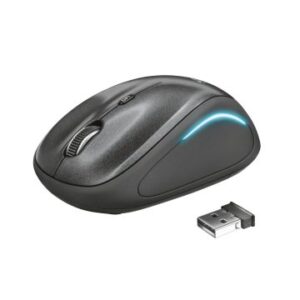 MOUSE TRUST WIRELESS YVI FX 2.4GHZ 800/1600 DPI COLOR NEGRO 22333*