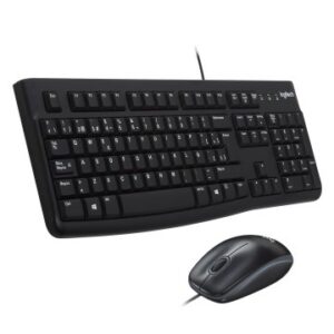TECLADO Y MOUSE LOGITECH MK120 CON CABLE USB P/N:920-002550