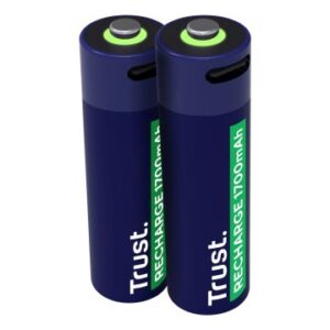 PILAS AA RECARGABLE TRUST USB-C 1700 mAh PACK 2 UNIDADES 25584