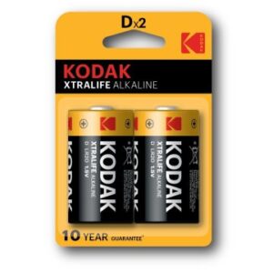 PILAS LR20 KODAK ALCALINA XTRALIFE D 2 UNIDADES (ecotasas incluidas)