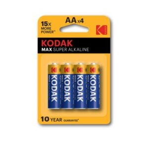 PILA AA KODAK SUPER ALCALINA MAX LR6 2800 mAh PACK 4 UNIDADES  (ecotasas incluidas) 30952867