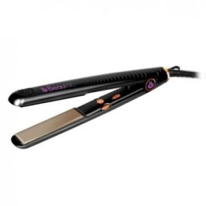 PLANCHA DE PELO BEAUTAC BT5100 BLACK PLACA CERAMICA/TURMALINA TECNOLOGIA DE IONES ALISA Y ONDULA 110