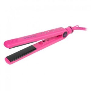 PLANCHA DE PELO BEAUTAC BTS200 PINK PLACA CERAMICA/TURMALINA TECNOLOGIA DE IONES ALISA Y ONDULA 180º