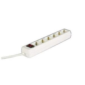 REGLETA ALIMENTACION HAMA CON 6 TOMAS INTERRUPTOR 1,4m COLOR BLANCA