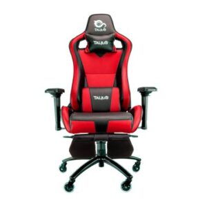 SILLA GAMER TALIUS CAIMAN V2 NEGRA/ROJA, REPOSAPIES, 4D, FROG