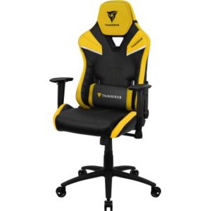 SILLA GAMER THUNDERX3 TC5 DISEÑO GAMING PROFESIONAL NEGRA CON DETALLES EN AMARILLO SISTEMA AIR REPOS