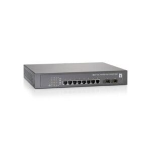 SWITCH LEVEL ONE GEP-1020 10P 10/100/1000 8 p POE PLUS 150W + 2 SFP