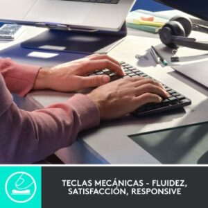TECLADO LOGITECH WIRELESS MX KEYS MINI MECHANICAL "US INT'L" COLOR GRAFITO