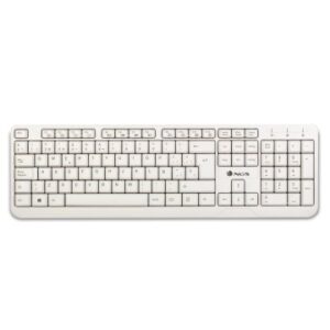 TECLADO NGS MULTIMEDIA SPIKE USB 12 TECLAS MULTIMEDIA COLOR BLANCO