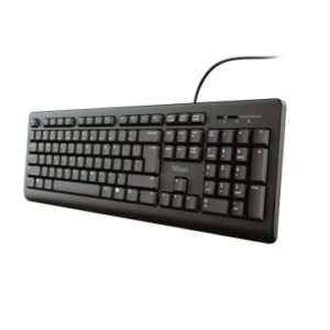 TECLADO TRUST TK-150 TAMAÑO COMPACTO TECLEADO SILENCIADO RESISTENTE A LOS VERTIDOS CABLE 1.8m 23982