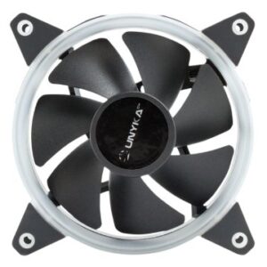 VENTILADOR INTERNO UNYKA CANDY 120mm ANILLO LED VERDE 7 ASPAS 1400RPM